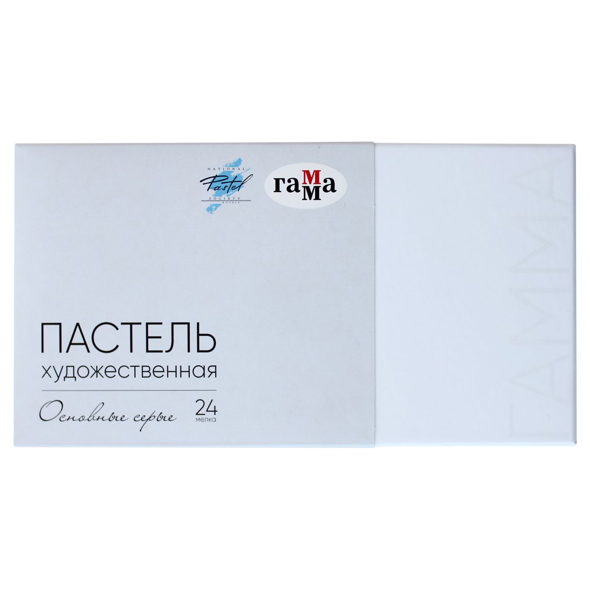 Пастель сухая "Гамма", 24 цвета, серые тона