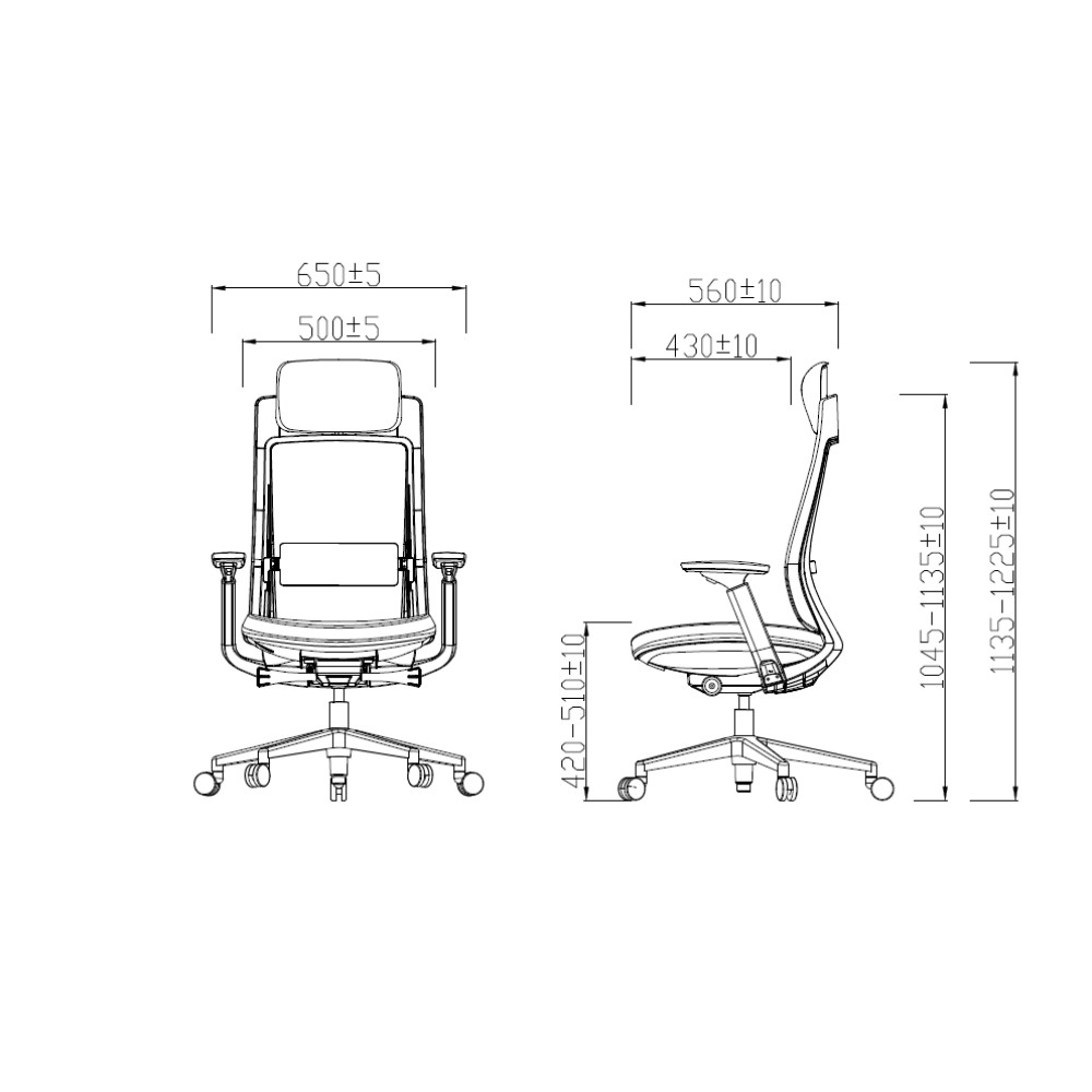 Кресло компьютерное SitZone E-VL002A, сетка, ткань, пластик, черный - 6