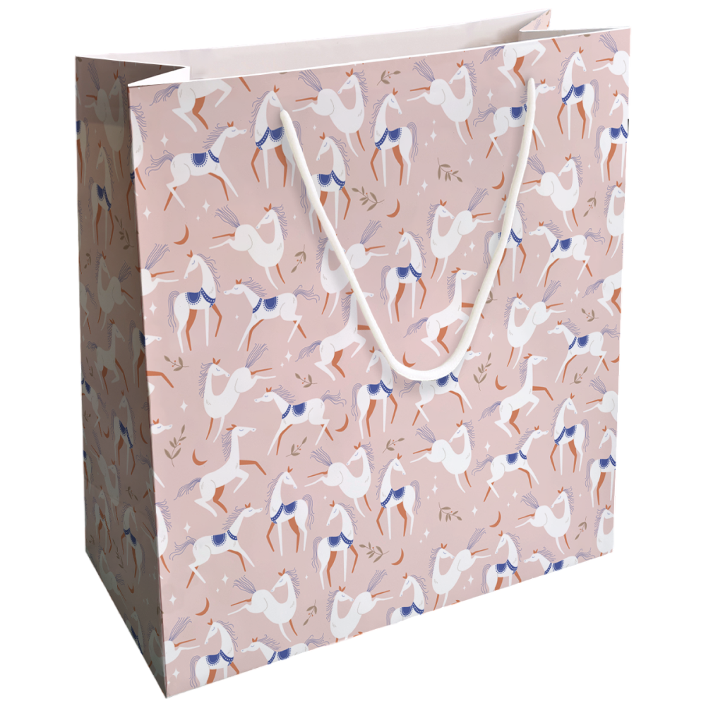 Пакет бумажный подарочный "Spirit", 32х32х12 см, розовый