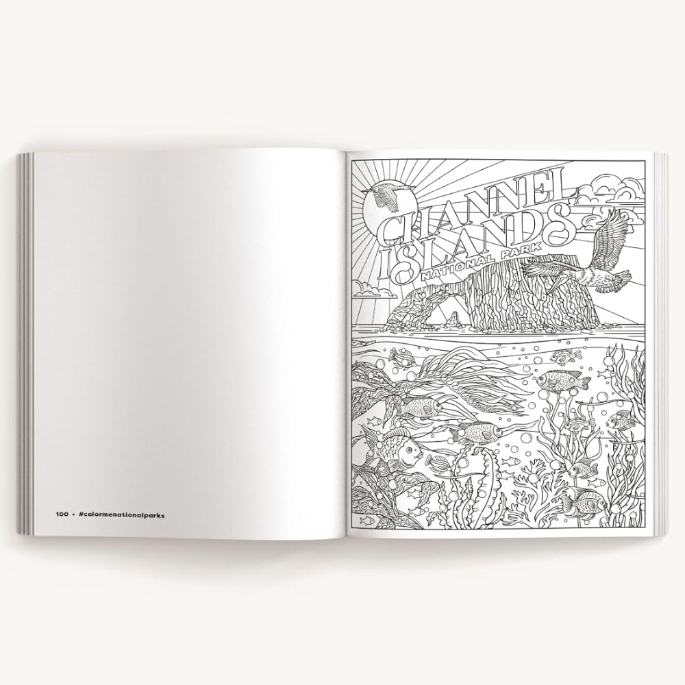 Раскраска на английском языке "Color Me. National Parks. An Adventurous Coloring Book" - 6