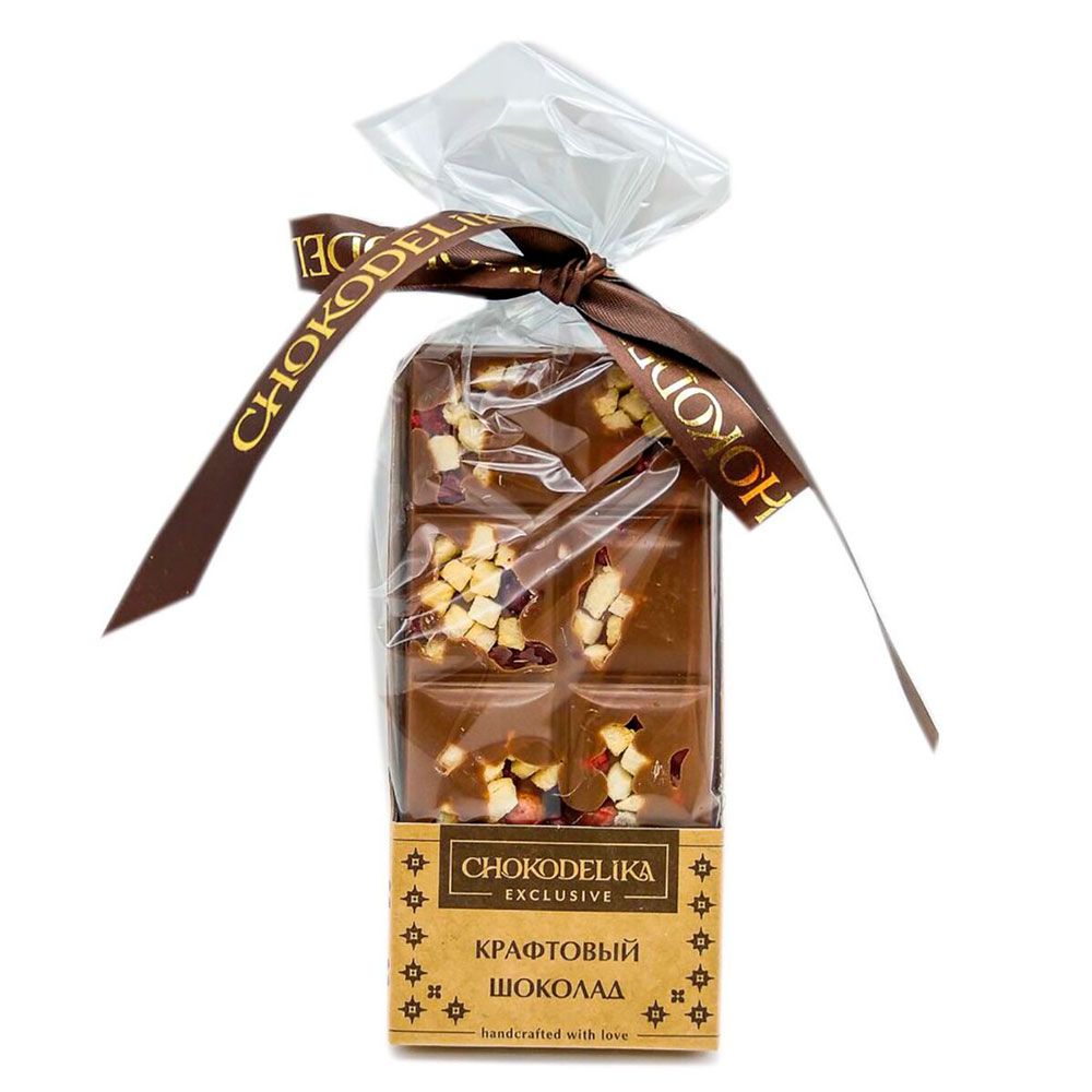 Шоколад темный "Крафтовый микс с яблоком", 50 г