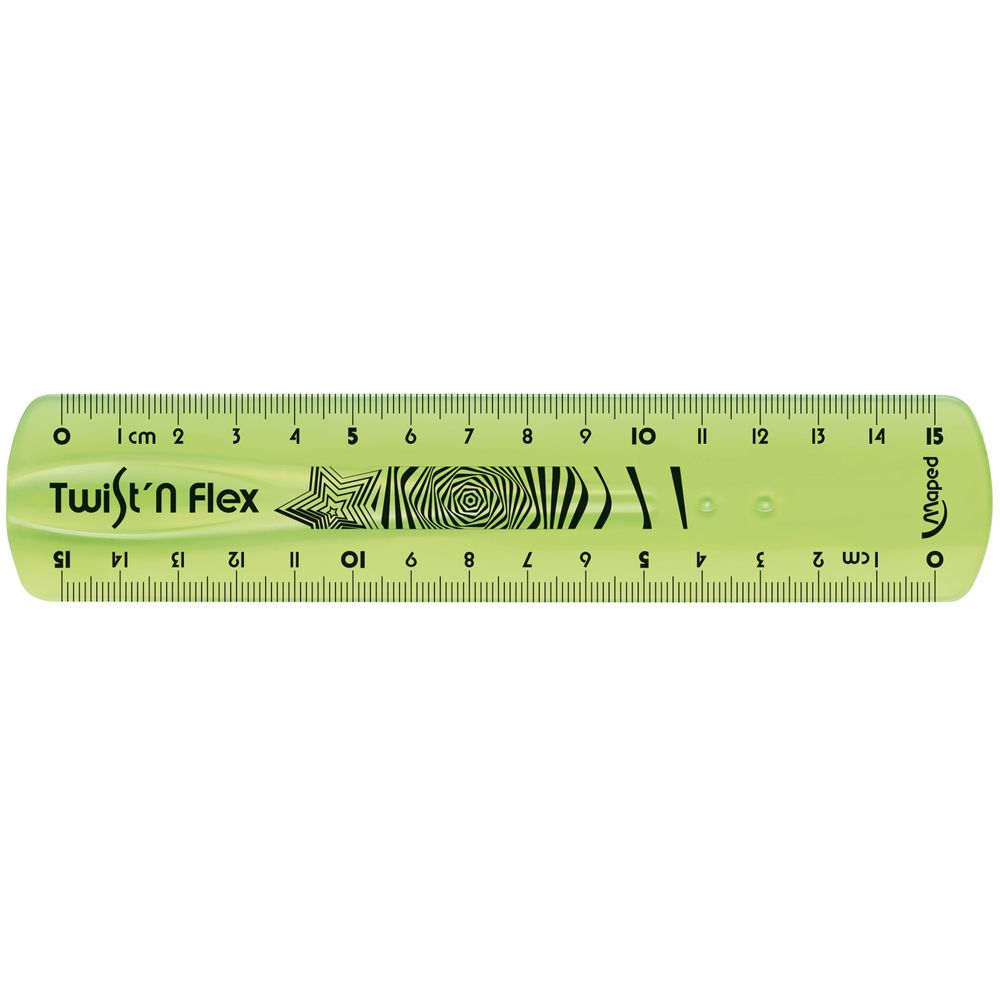 Линейка Maped "Twist n Flex", 15 см, ассорти