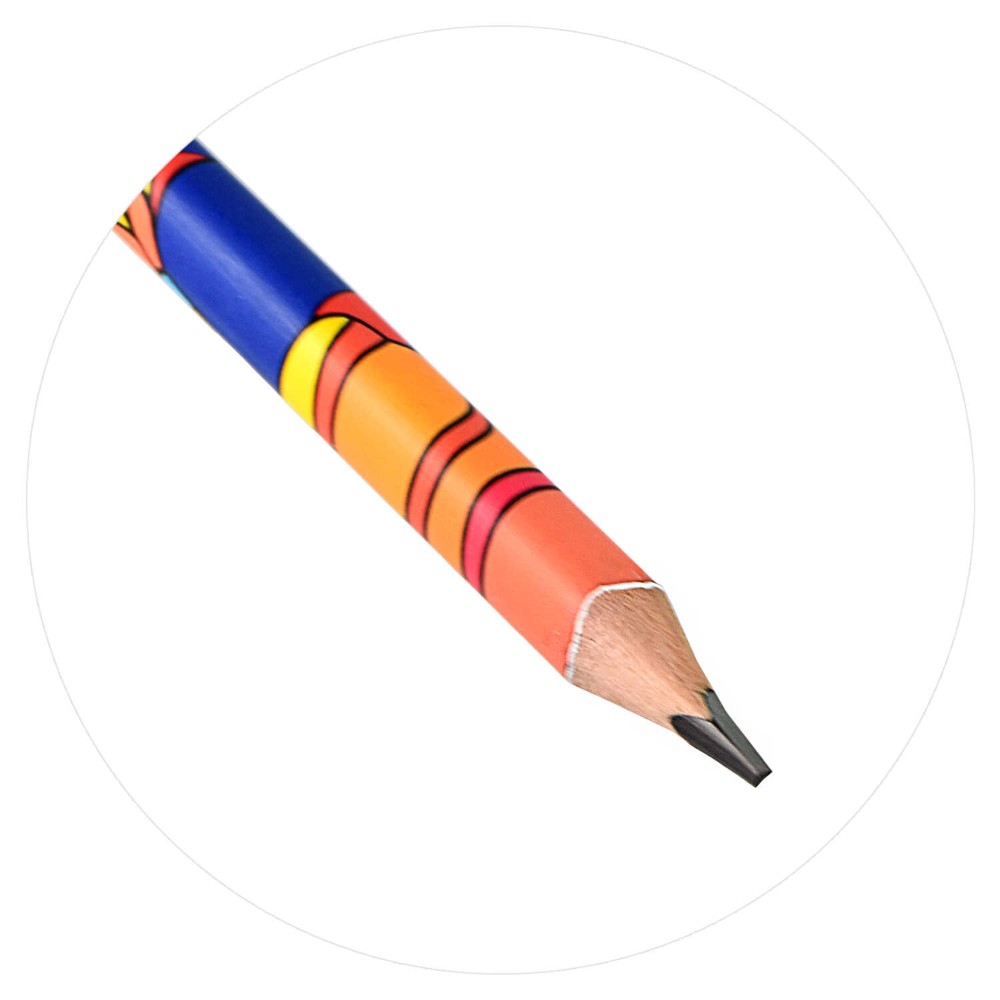Карандаш чернографитный "Абстракция", HB, ассорти - 4