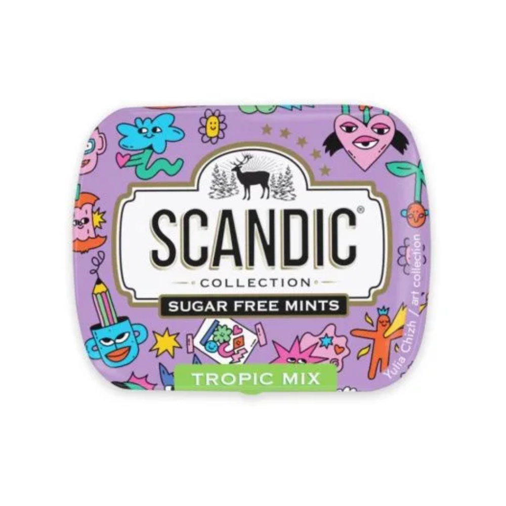 Конфеты "Scandic", 14 г, без сахара, тропический микс