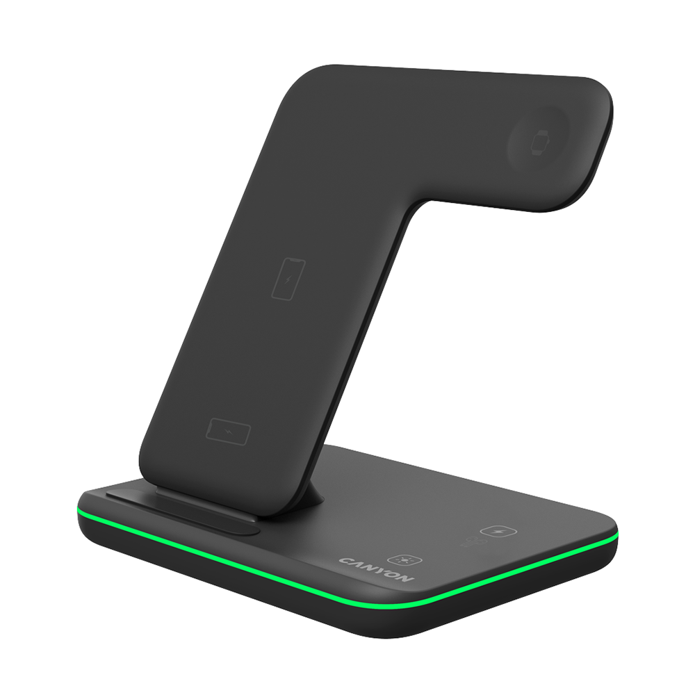 Беспроводное зарядное устройство "CANYON CNS-WCS303W" 3 in1, белый 