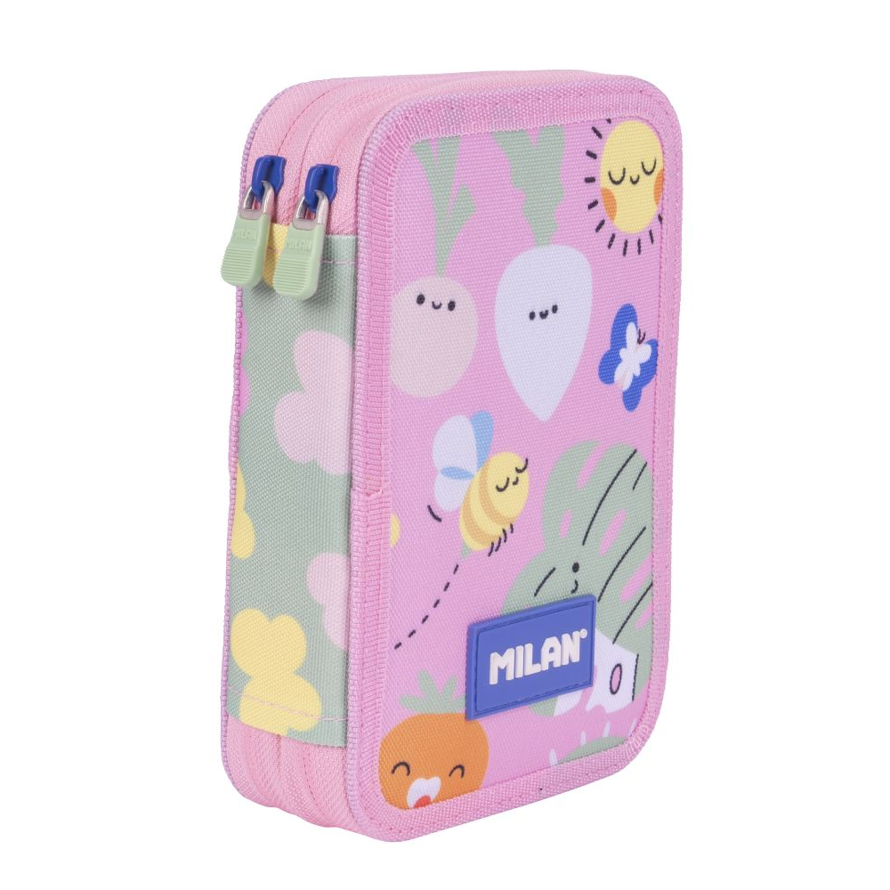 Пенал "Green & Grow", 2 отделения, с наполнением