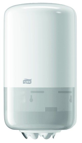 Диспенсер для полотенец в рулонах с центральной вытяжкой Tork "Elevation", пластик, белый