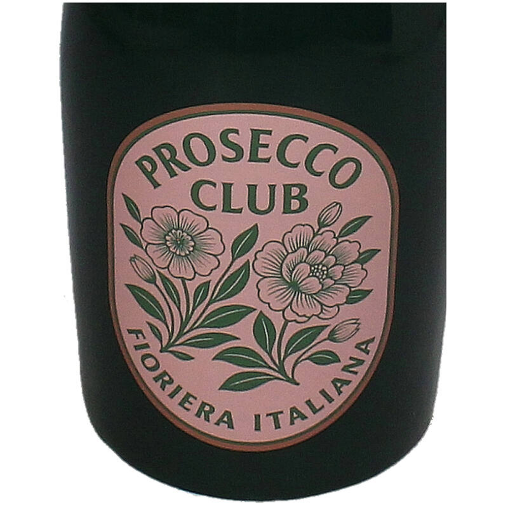 Ваза керамическая "Prosecco Bottle", 9.8х9.8х21 см, темно-зеленый, розовый - 3