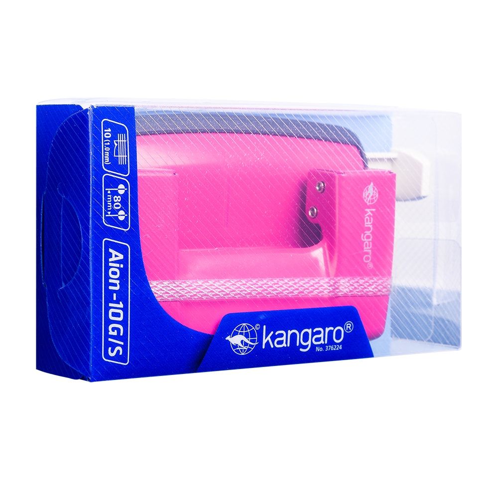 Дырокол "Aion-10G", 10 листов, розовый - 2