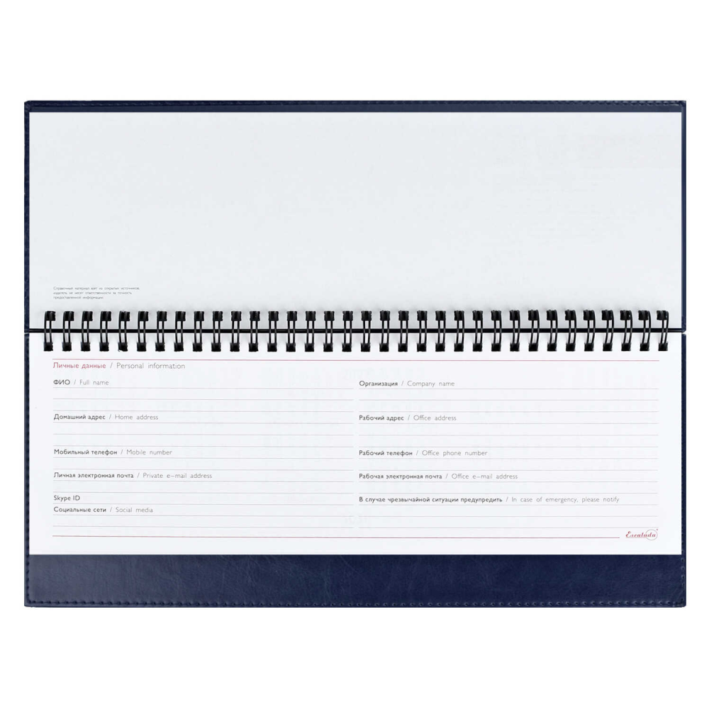 Планинг датированный "Сафир", 310х130 мм, 64 листа, синий, 2026 - 5