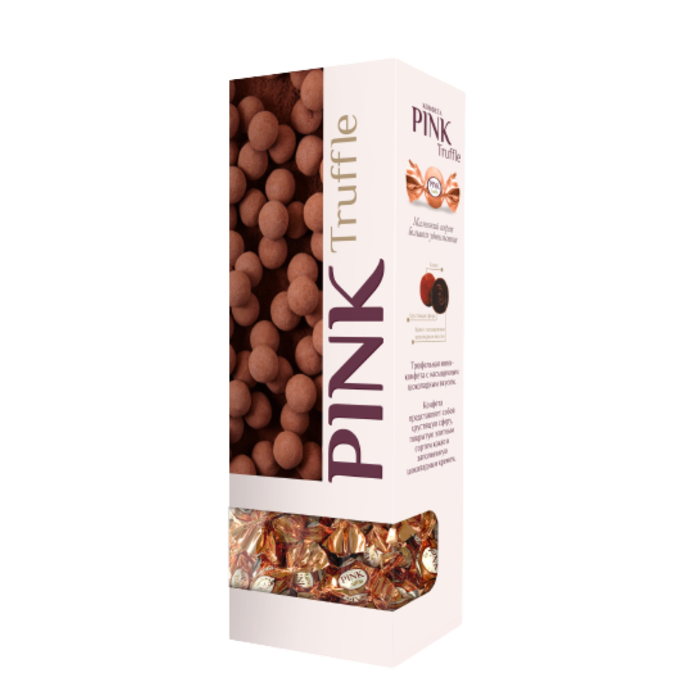 Конфеты "Pink. Truffle", 163 г, с шоколадным кремом