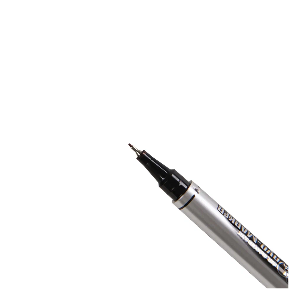 Маркер перманентный "Open x-130", двусторонний, черный - 4