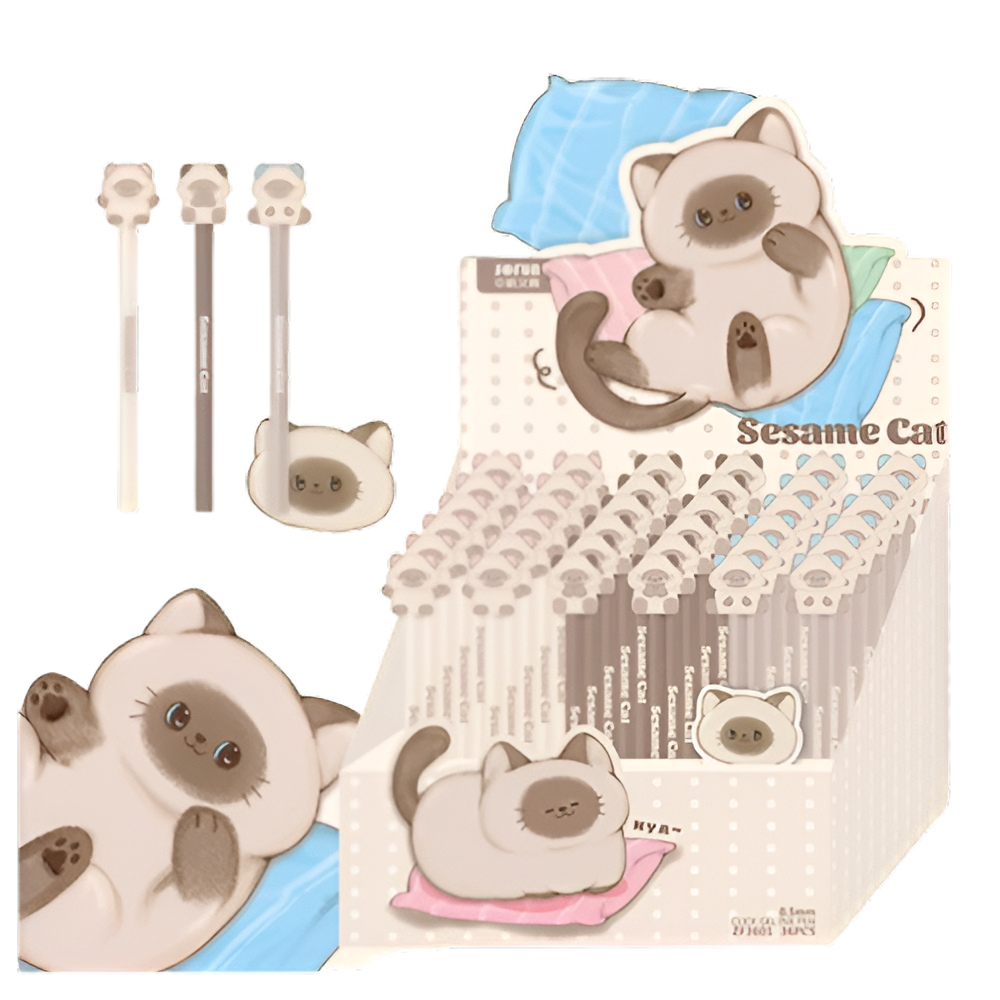 Ручка гелевая ПИШИ-СТИРАЙ "Сиамская кошечка", 0,5 мм, пластик, ассорти, синий