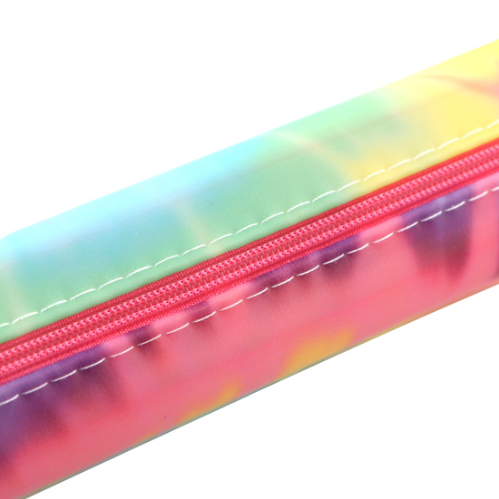 Пенал "Tie dye color", 1 отделение, силикон, разноцветный
