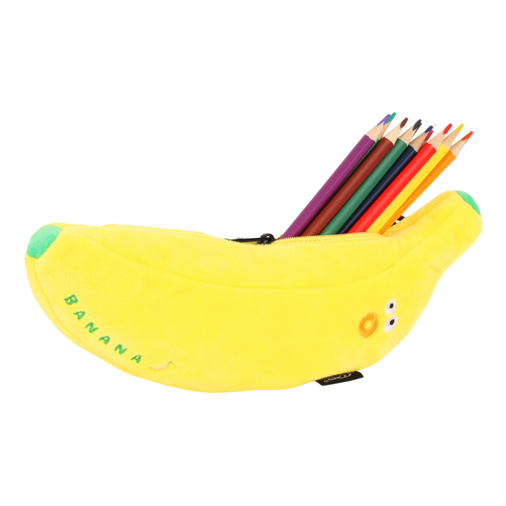 Пенал "Banana", 1 отделение, желтый