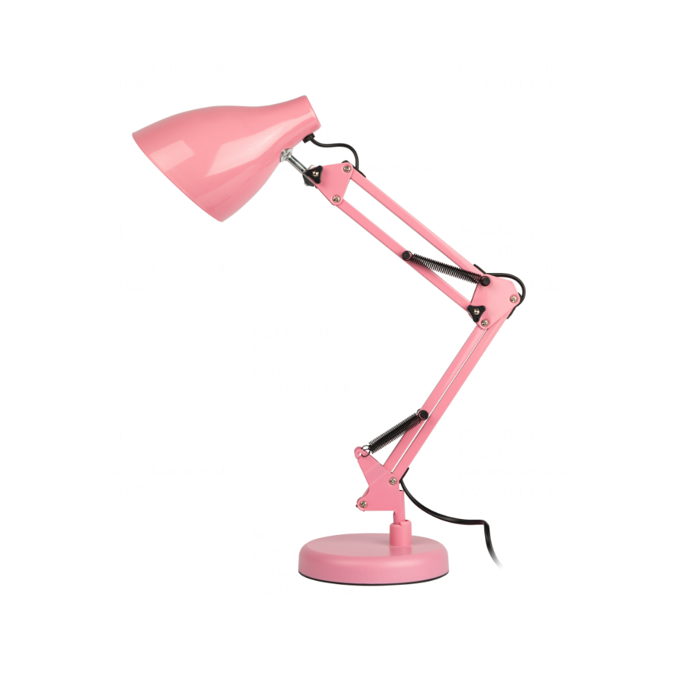 Светильник настольный Трансвит "ЭРА N-123-E27-40W-P", розовый  - 3