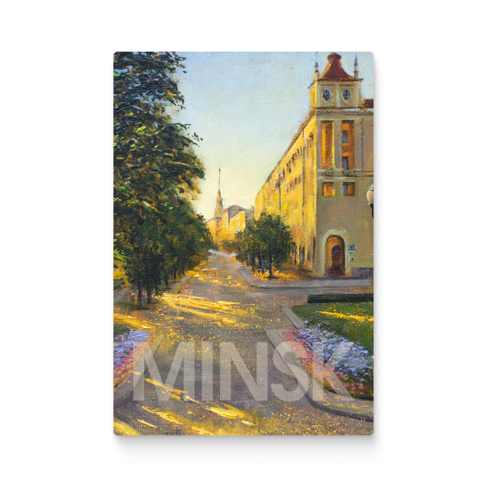 Чехол для карт «Июльский вечер», Ольга Шкарубо, натуральная кожа, разноцветный