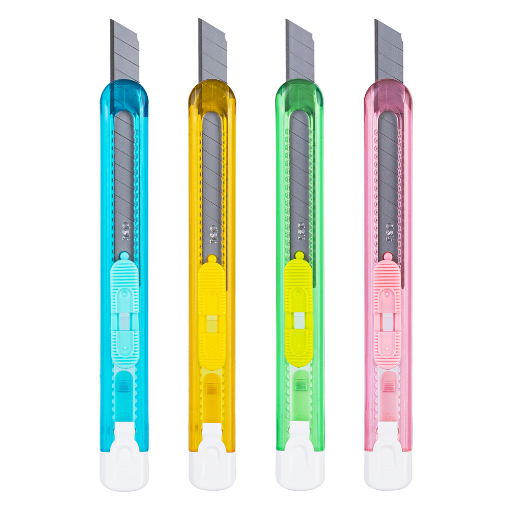 Нож для бумаги "Deli Comiko", 0.9 см, ассорти