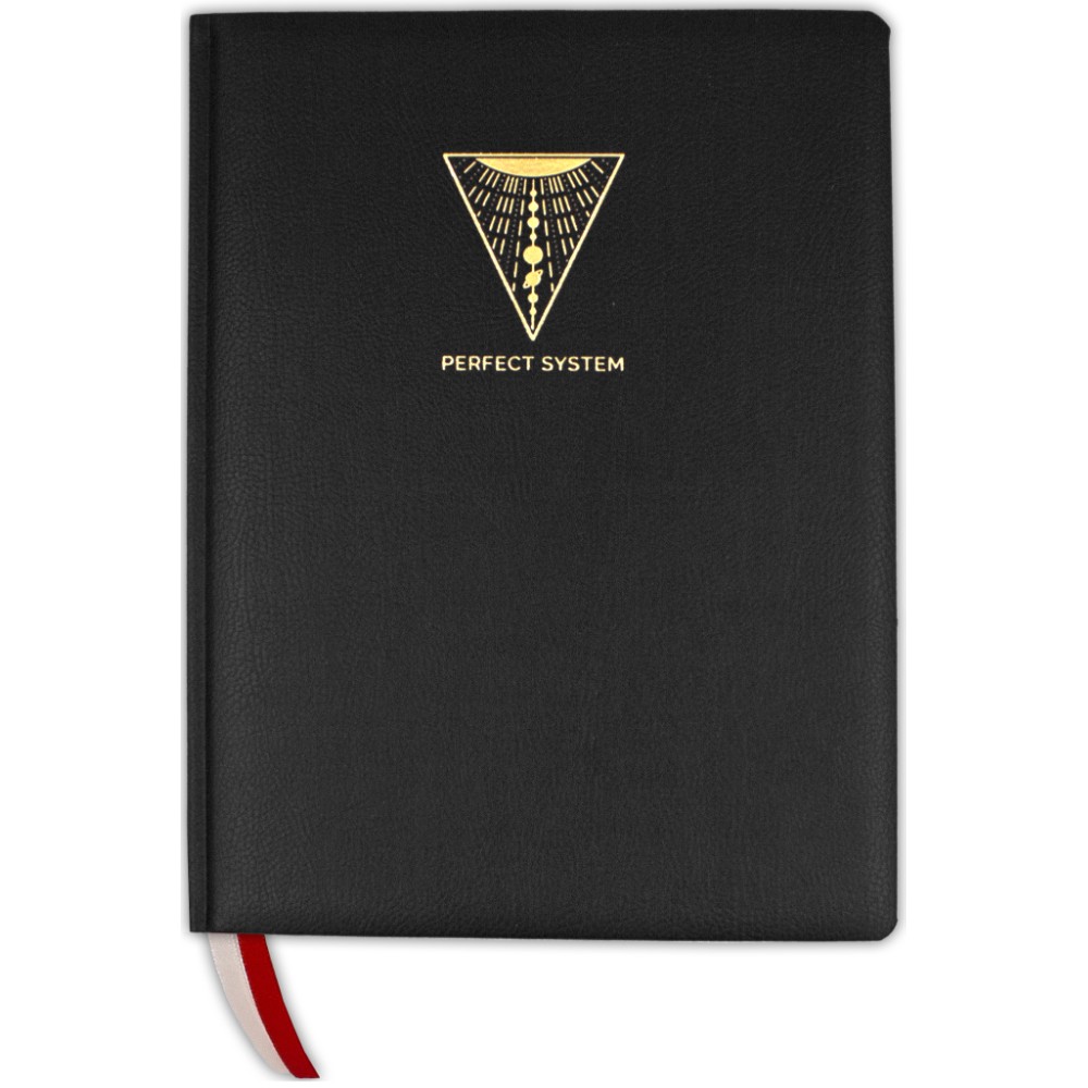 Блокнот "PERFECT SYSTEM", А4, 128 листов, клетка, черный