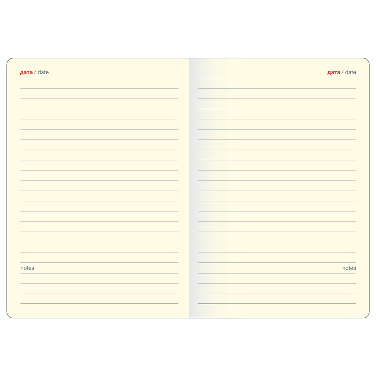 Ежедневник недатированный InFolio "Fabric", А6, 192 страницы, голубой - 3