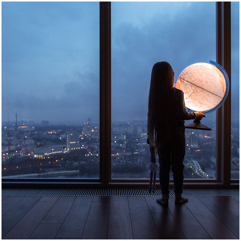 Глобус политический "Globen" с подсветкой, 21 см - 6