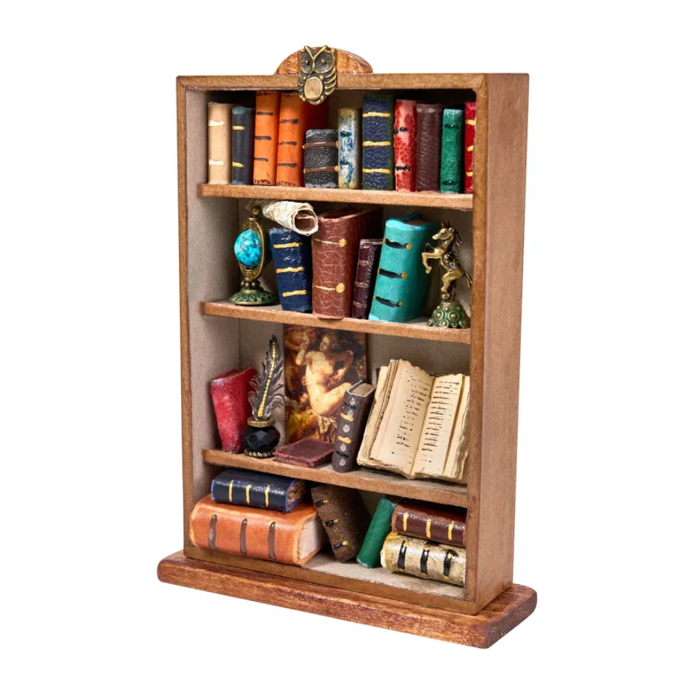 Интерьерная миниатюра "Шкаф с книгами", 17х9х3 мм, ассорти