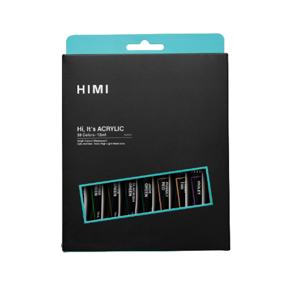 Краски акриловые "Himi.New vision", 36 цветов, тубы