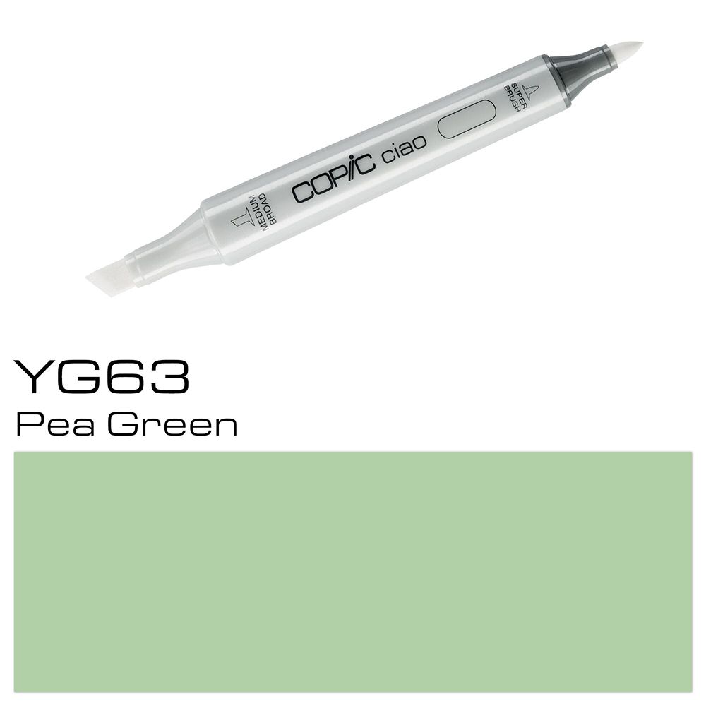 Маркер перманентный "Copic ciao", YG-63 гороховый зеленый