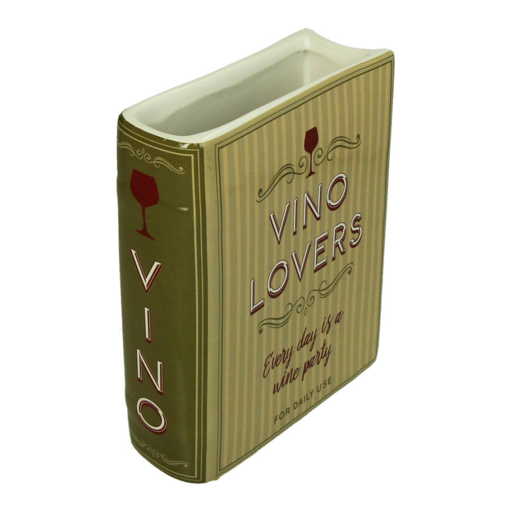 Ваза "Book Vino Lovers", зеленый