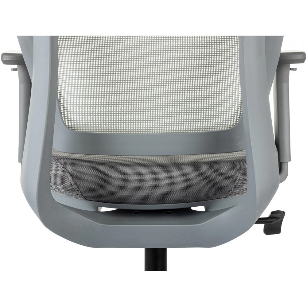 Кресло для руководителя Бюрократ MC-G411N-H сетка, ткань, серый, крестов. пластик, с подголов. - 9