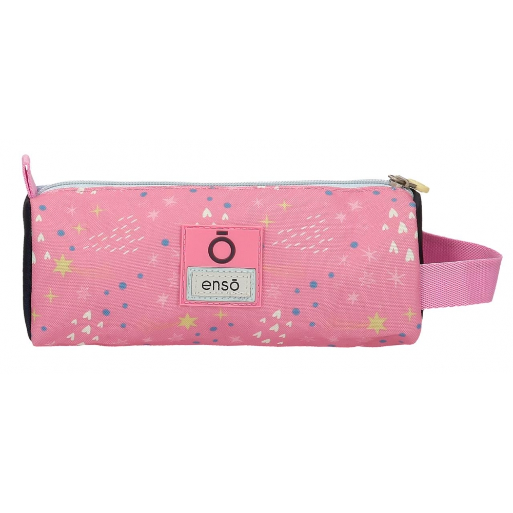 Пенал Enso "Dreams come true", 1 отделение, голубой, розовый - 3