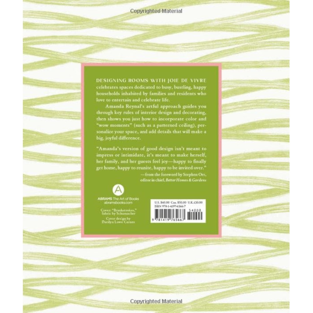 Книга на английском языке "Designing Rooms with Joie de Vivre. A Fresh Take on Classic Style", Amanda Reynal