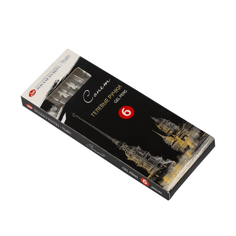 Ручка гелевая "Сонет", 0.5 мм, серебро - 4