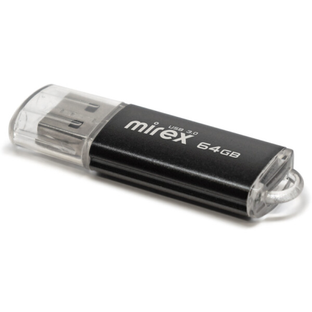USB Flash накопитель 3.0 64 Gb UNIT BLACK, металл - 3