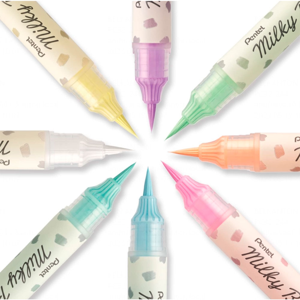 Маркер-кисть "Milky Brush", белый - 9
