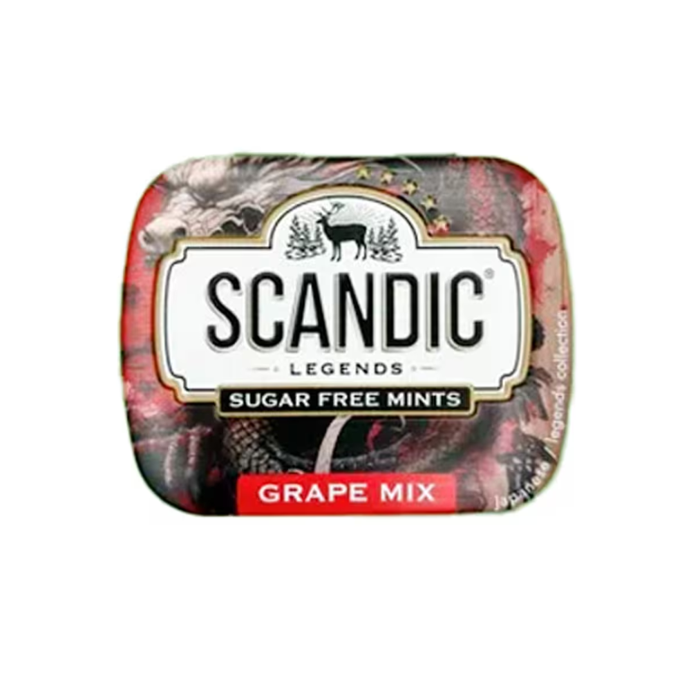 Конфеты "Scandic", 14 г, без сахара, виноградный микс