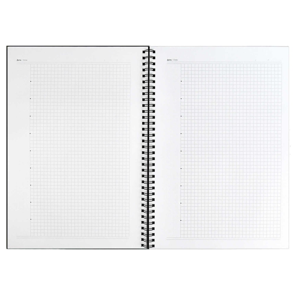 Книга записная "Нубук", А4, 192 страницы, в клетку, черный - 4