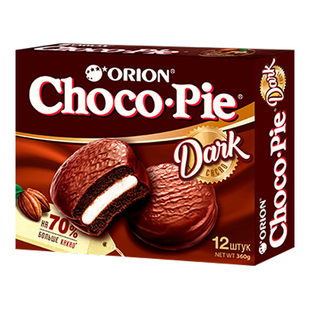 Печенье «Choco Pie Dark» в глазури, 360 гр 