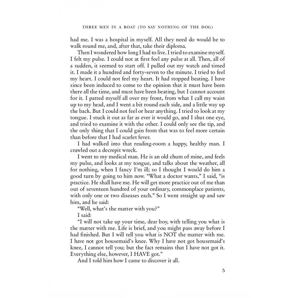 Книга на английском языке "Three Men in a Boat (To Say Nothing of the Dog).Трое в лодке, не считая собаки", Джером Клапка - 5