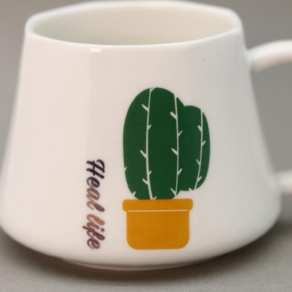 Кружка "Heal life", керамика, 400 мл, белый - 6