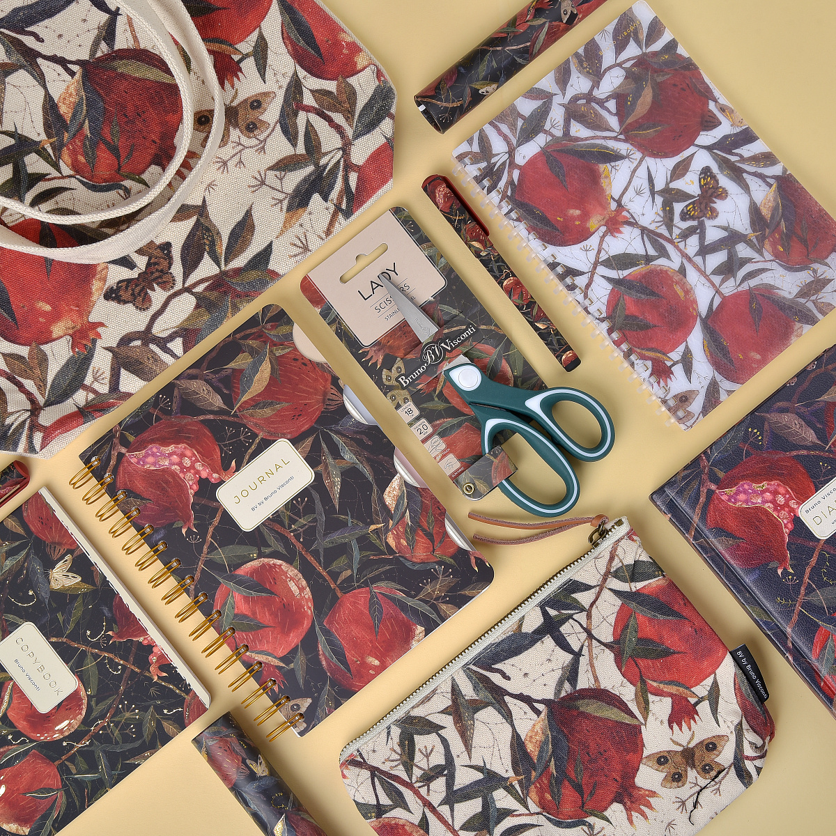 Ежедневник недатированный Bruno Visconti "Гранат", А5, 240 страниц, разноцветный - 10