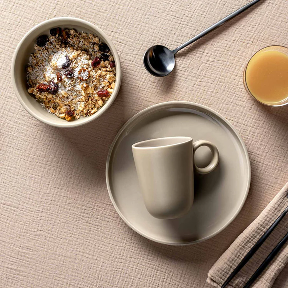 Тарелка керамическая "ROMA", 22 см, бежевый - 6