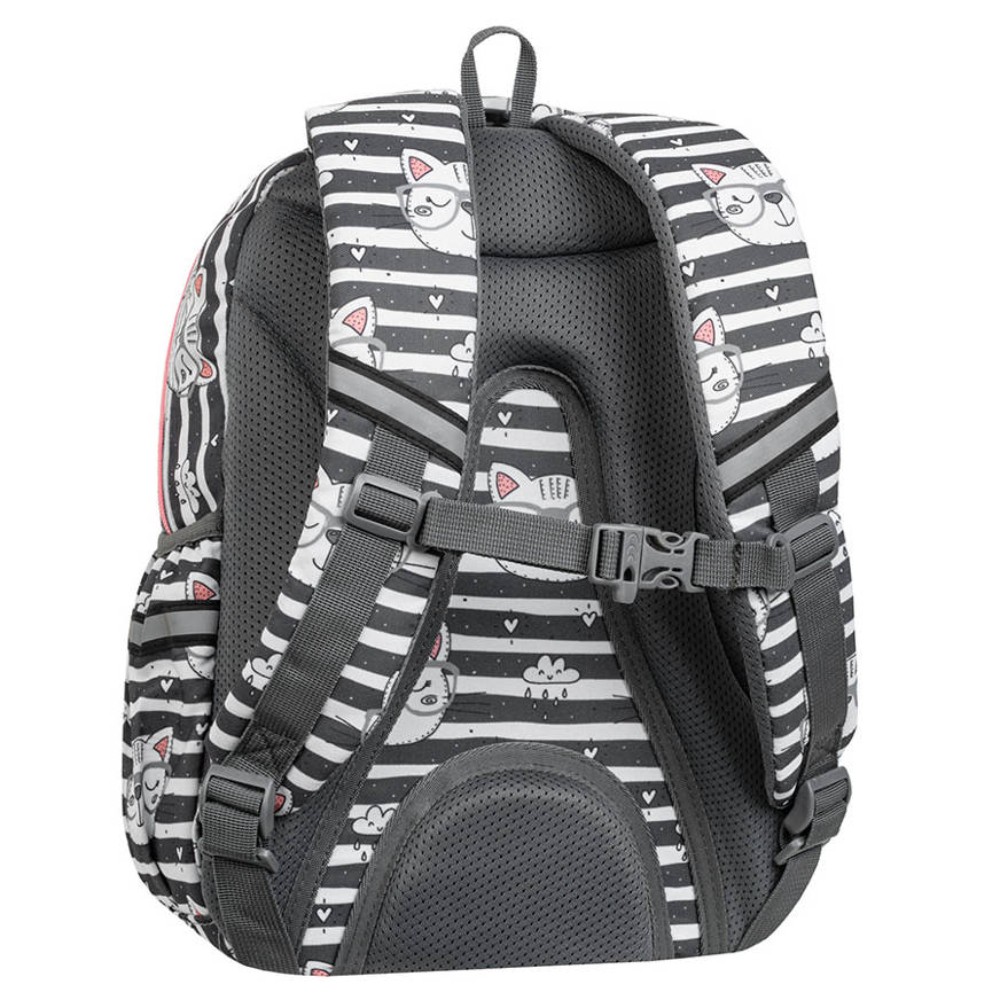 Рюкзак школьный CoolPack "Catnip", черный, белый - 3