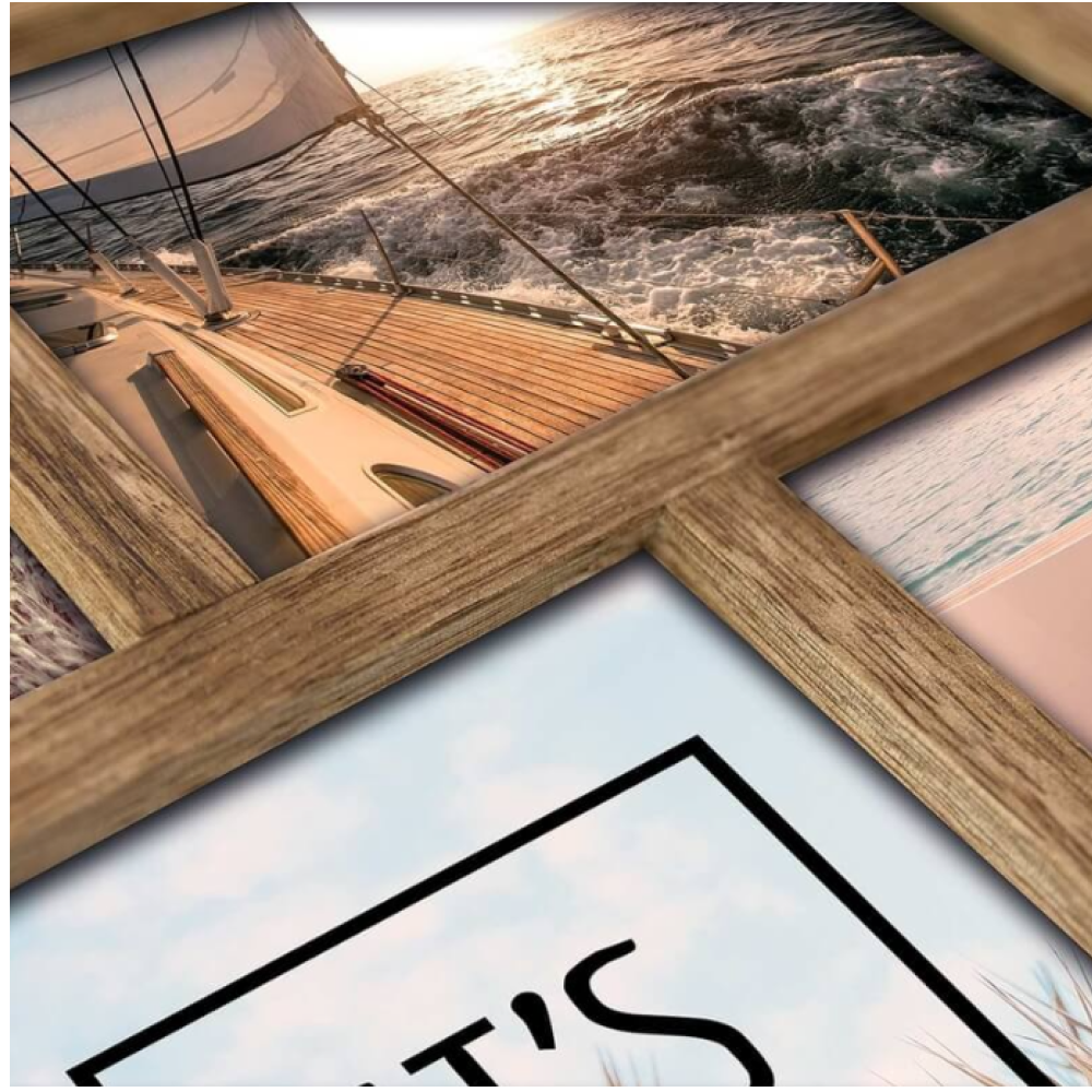 Фоторамка на 5 фото "MOSEL", 10х15 см, коричневый