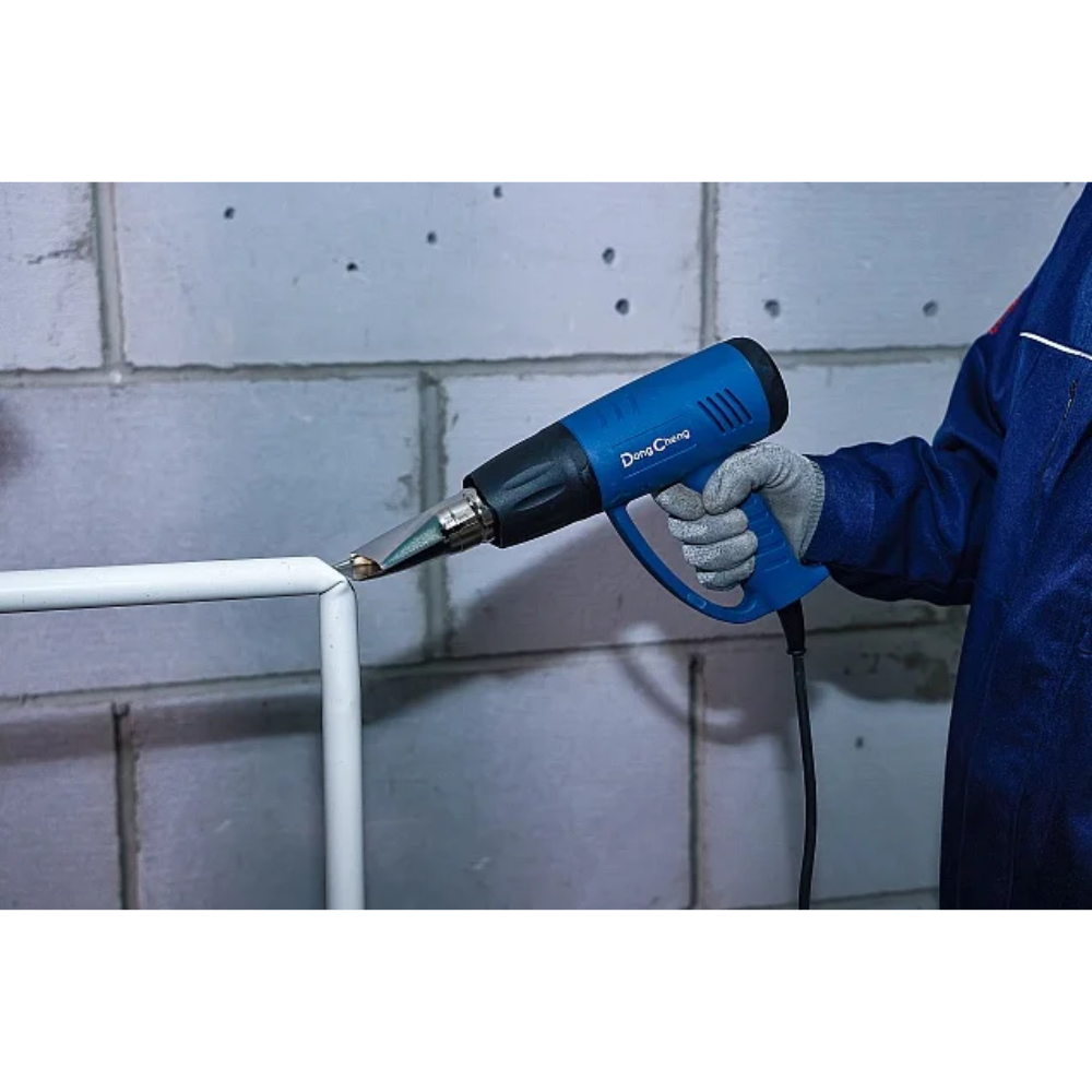 Фен строительный DongCheng DQB2000, сетевой, 2000 Вт