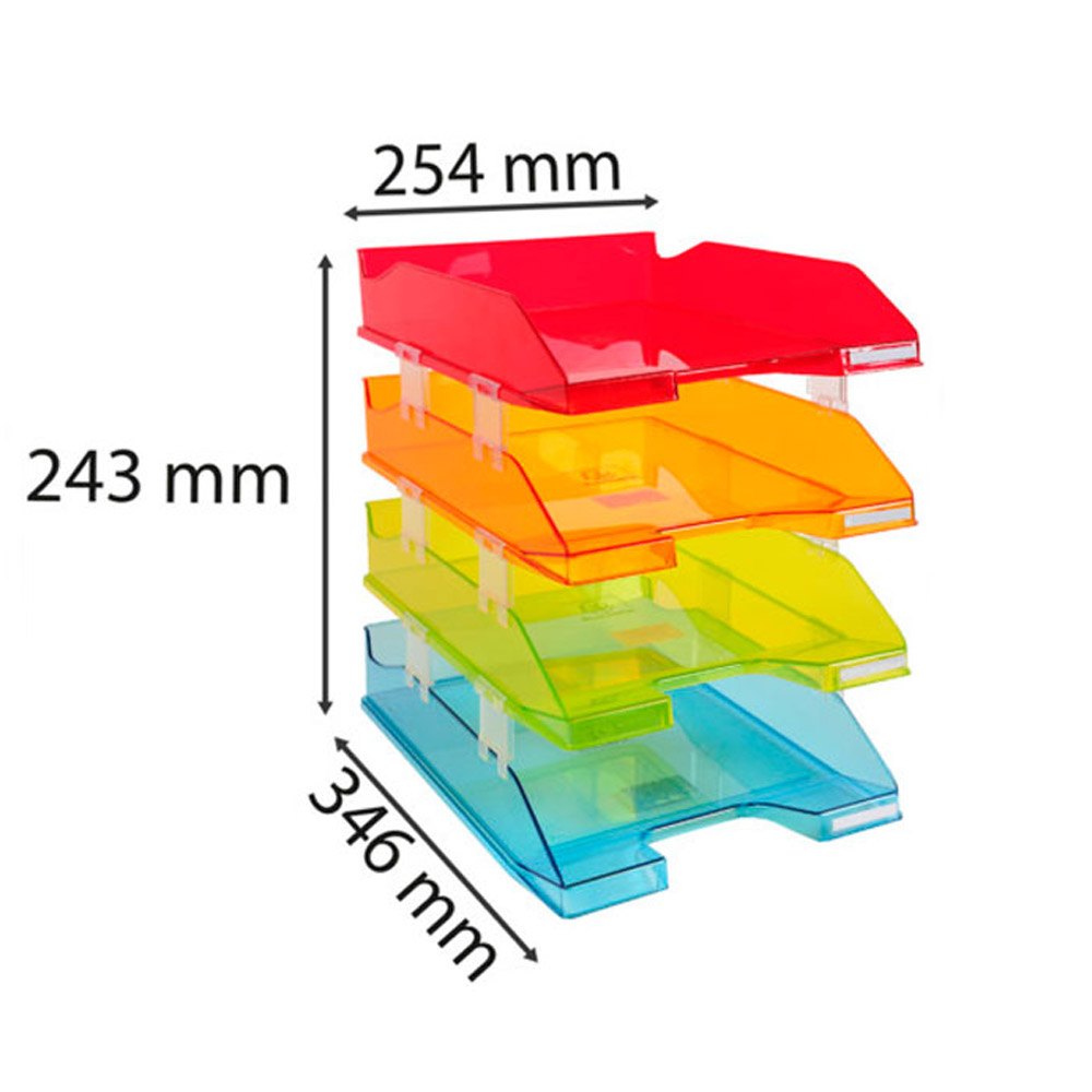 Лоток для бумаги горизонтальный "Combo Linicolor", ассорти - 3