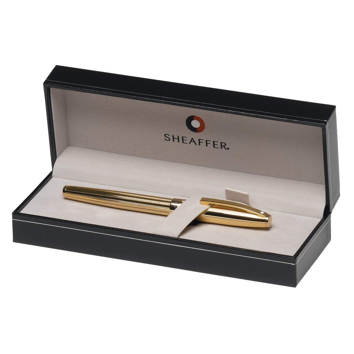 Ручка-роллер "Sheaffer Sagaris", 0.7 мм, золотистый, стерж. черный - 4