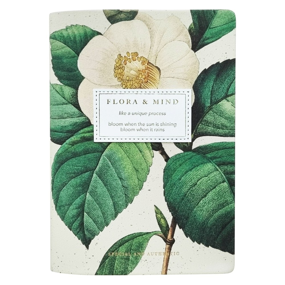 Ежедневник датированный "Flora" 2026, А5, 352 страницы, бежевый