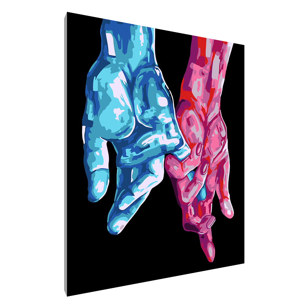 Картина по номерам "Руки"