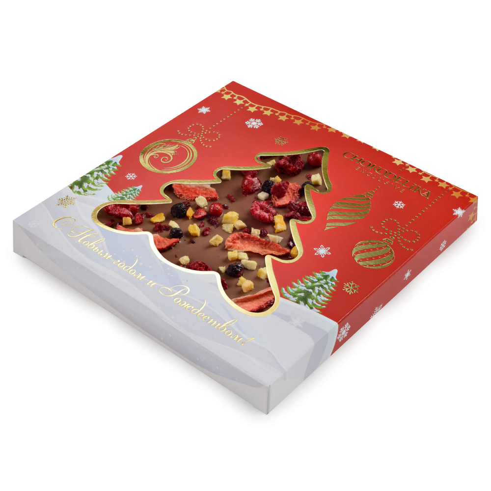 Шоколад молочный "Райские мечты", 150 г, новогодняя упаковка